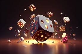 Antarmuka permainan Dadu Online di platform sbo slot menampilkan dua dadu dan opsi taruhan