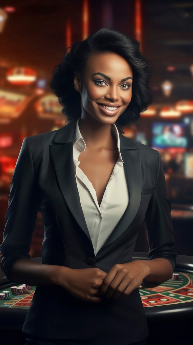 Antarmuka Pretty Gaming di ponsel sbo slot menampilkan dealer langsung dan meja permainan